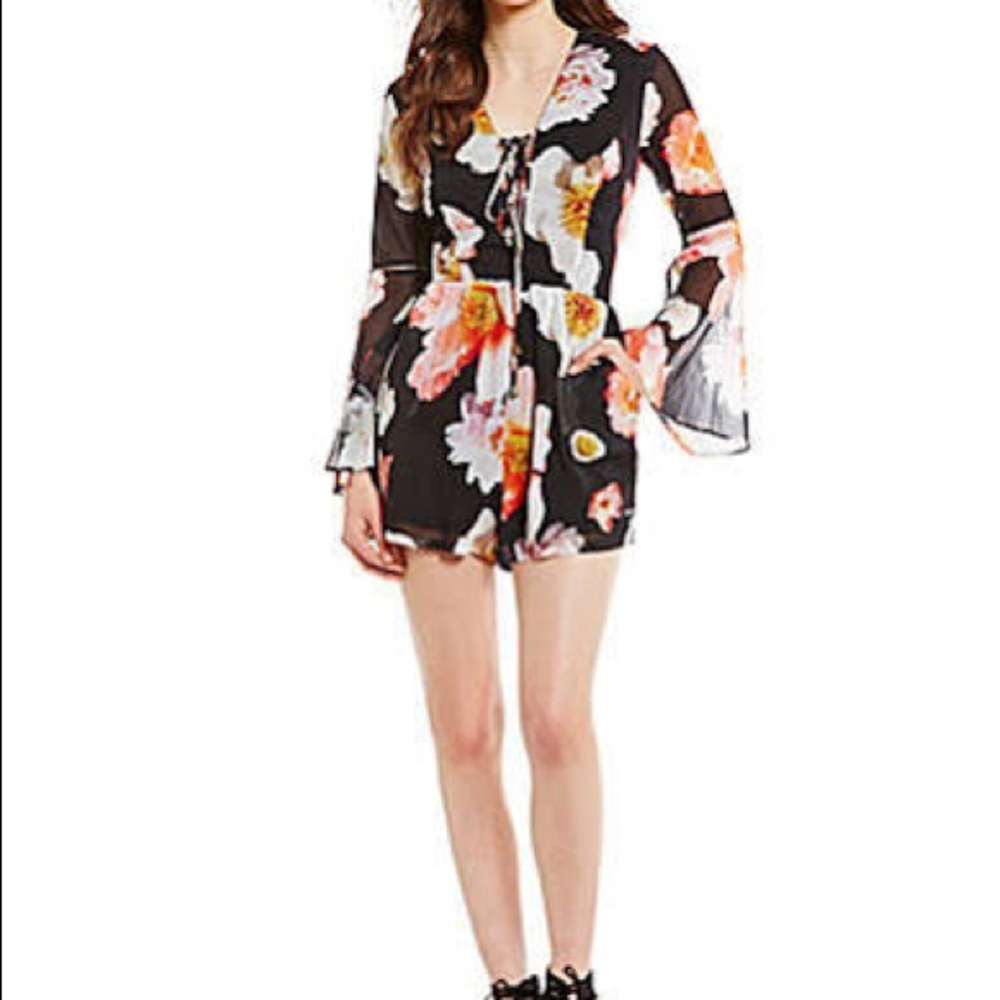 GB Floral Bell sleeve romper size XS